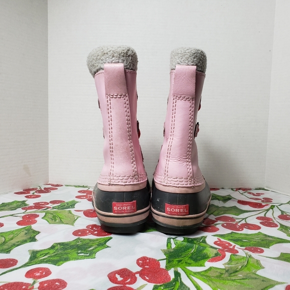 Sorel Women's Pink Snow Boots Size 5 - Picture 3 of 9